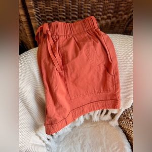 Women’s casual drawstring elastic waist, loose fit shorts w/pockets